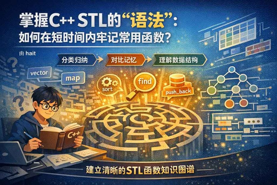 掌握C++ STL的“语法”：如何在短时间内牢记常用函数？