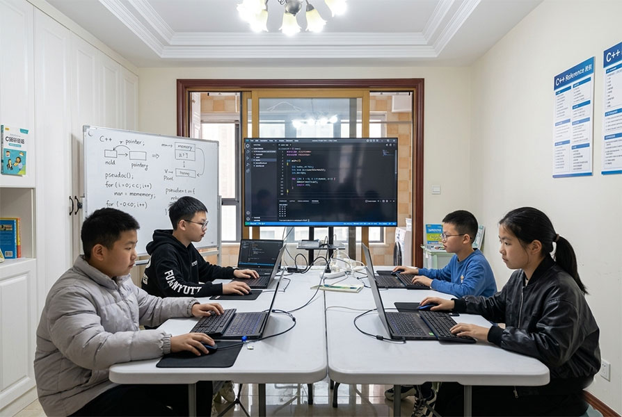 小学员参加信息学奥赛集训